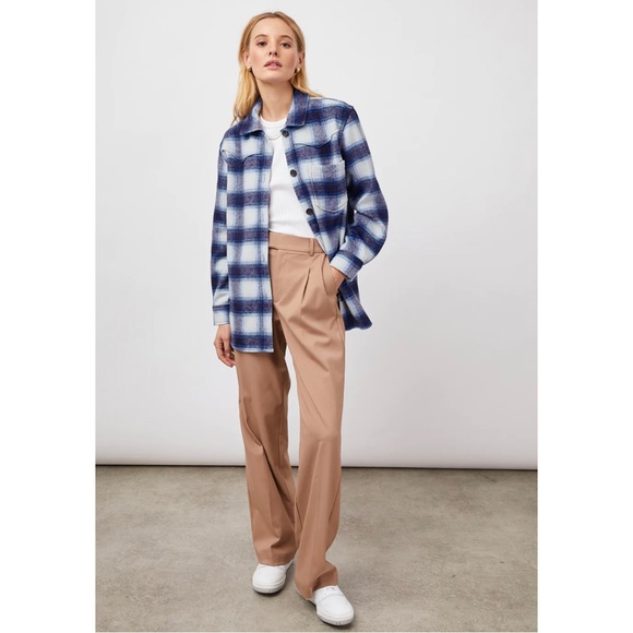 Rails NWT Tripp Plaid Jacket in Azure Sapphire - Size Small - Picture 6 of 15